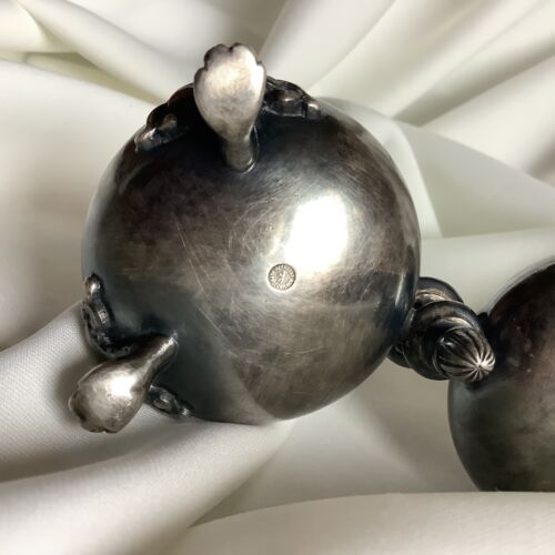 Antique Berndorf Silver Table Salt Pepper Kitchen Cook Fine Dining Art Nouveau - Picture 3 of 6