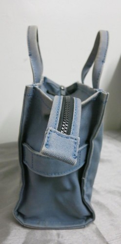 Marc Jacobs The Tote Bag Tessuto Logo BLU SHADOW Colore invecchiato - Foto 15 di 15