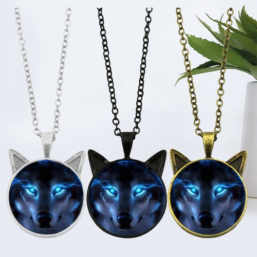 3 Pcs Men's Jewelry Zeitstein-Halskette Mann Nachahmung Wolf Schmuck Dekoration - Bild 6 von 12