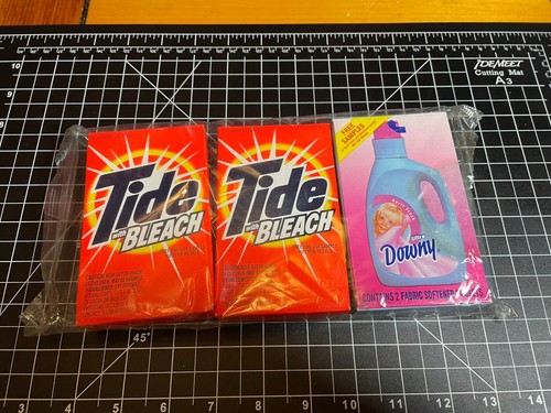 P&G Tide Detergent w/Bleach From 1995, 2 Tide And 1 Downy in Sealed Package - Picture 9 of 9