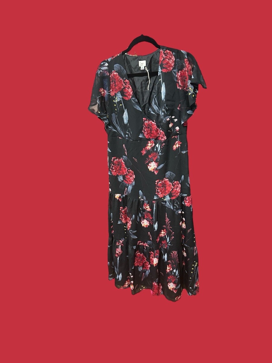 fitted lace wedding dress Brick Red Floral Halter Midi Dress - Event Dresses main image 1