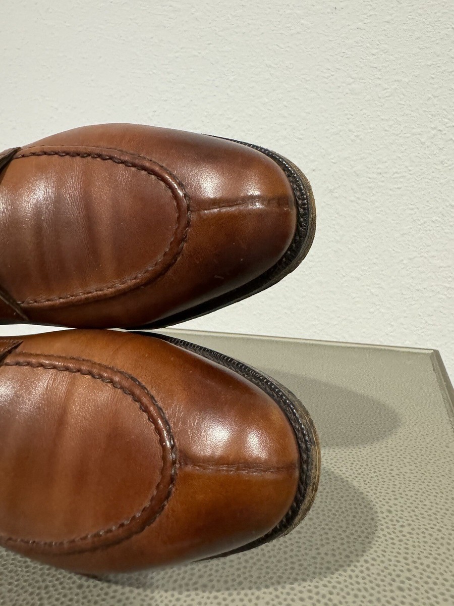 Edward Green X Louis Boston Brown Leather split toe derby  display picture 2