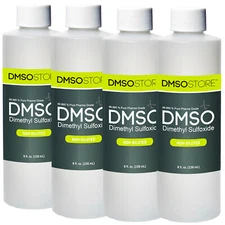 DMSO 8 oz. 4 Bottle Special Non-diluted 99.995% Low odor Dimethyl Sulfoxide 