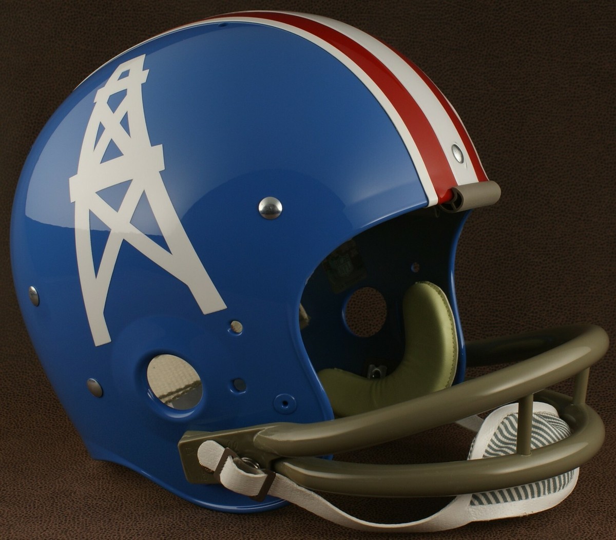 HOUSTON OILERS 1964-1965 NFL Riddell TK Suspension Football Helmet