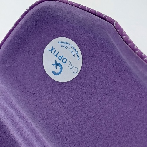 Optical Vision Center Eyeglasses Case Hard Shell Purple Reptile Pattern Carrier - Picture 18 of 19
