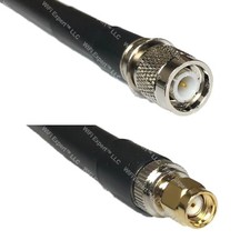 RFC400 TNC MALE to RP-SMA MALE Coaxial RF Cable USA-Ship Lot