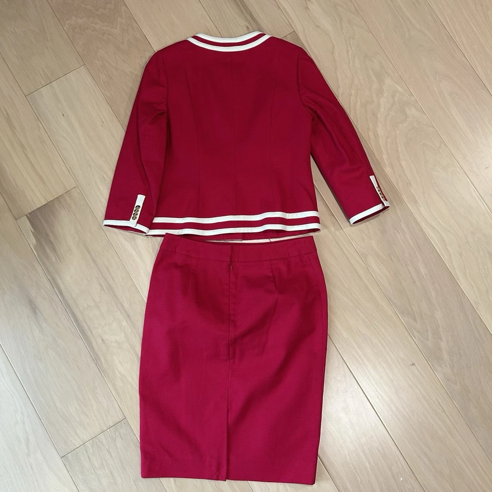 Conjunto Blazer y Falda Pendleton Algodón Tweed Para Mujer’s 6 Foto 4 de 4