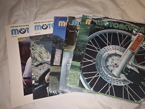Lot Of 6 BMW Motorcycle Magazines, Joy Of Riding Journal, 1975-1977