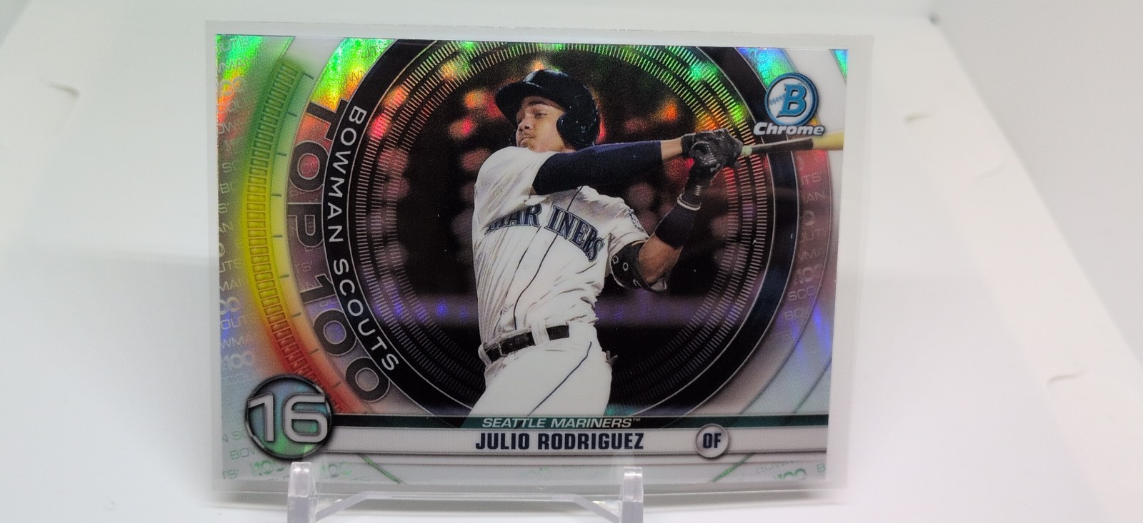 2020 Bowman - Bowman Scouts Top 100 Chrome Julio Rodriguez #BTP-16 (RC)