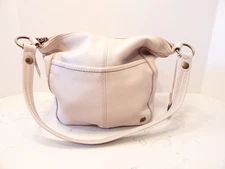 The Sak Women’s Soft Off White Leather Shoulder Bag Size Medium