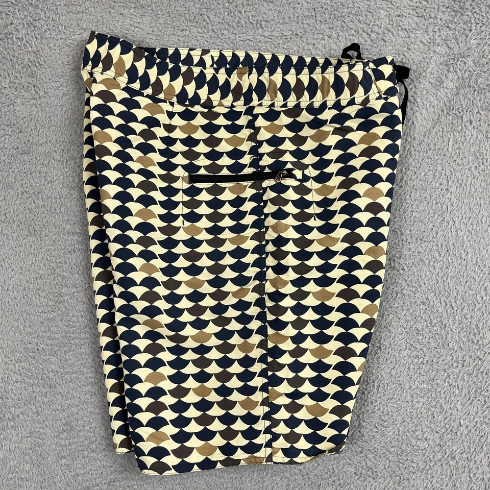 Bañador Patagonia Board Shorts Para Hombre 33 Azul Tostado Estampado Vieira Cordón Foto 3 de 4