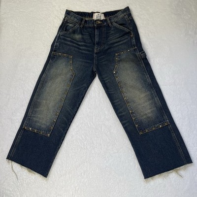 BDG -UO Studded Jeans 30/30 Baggy Wide Leg Double Knee Carpenter Skate Y2K 