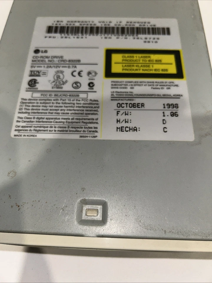 LG IDE CD-ROM Drive Beige CRD-8322b - Image 4 of 4