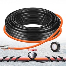 3FT-160FT Heat Tape for Water Pipes,Heating Cable Pipe 3 Feet, Black