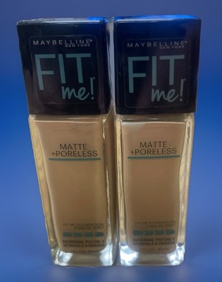 Maybelline Fit Me! Matte+Poreless Foundation 238 Rich Tan Lot Of 2 Bottles