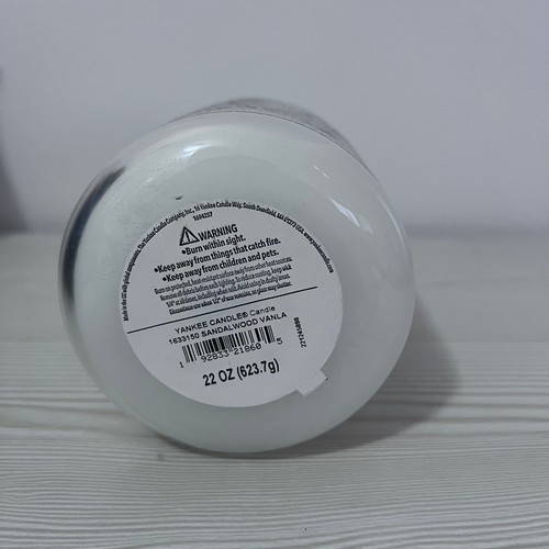 Yankee Candle SandalWood Vanilla 22 oz Original Large Jar Candle NEW - 第 2/2 張圖片