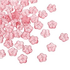 100Pcs Hibiscus Beads for DIY Jewelry Making Bracelets Bulk