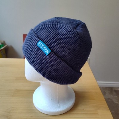 Elysian Brewing Knit Beanie Winter Hat Gray