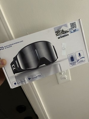 Skiwarrior GO3 Bluetooth Ski Goggles Zeiss Anti-Fog Lens Black Silver Intercom