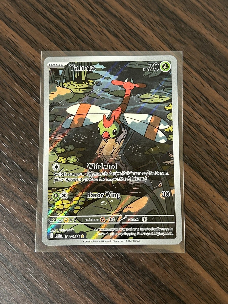 Pokemon TCG Yanma Illustration Rare Card 183/182 Destined Rivals | eBay