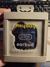 AirPods Gen1  Gen2 Earbud Case Crushed Velvet Cover Blue New Dark Teal Heyday