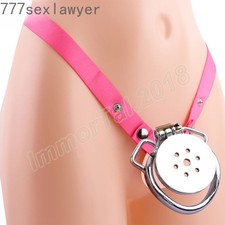 Stainless Steel Male Chastity Device Cock Lock Cage Metal Belt Restraint S165