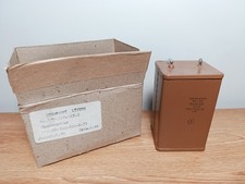 6 condensatori audio uF 600V CARTA RUSSA IN OLIO PIO KBG-MN КБГ-МН NOS NUOVI 6mf