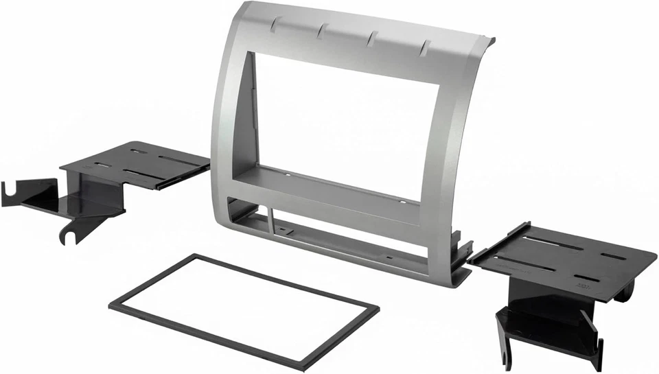 Kit de tablero de instalación de radio doble DIN Scosche TA2053B compatible con plateado Foto 3 de 4