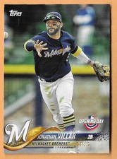 JONATHAN VILLAR MILWAUKEE BREWERS #63 - TOPPS OPENING DAY NM-MT 2018