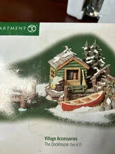 Department 56 The Dockhouse Set of 2 Village Accessories #52863 Retired 2000