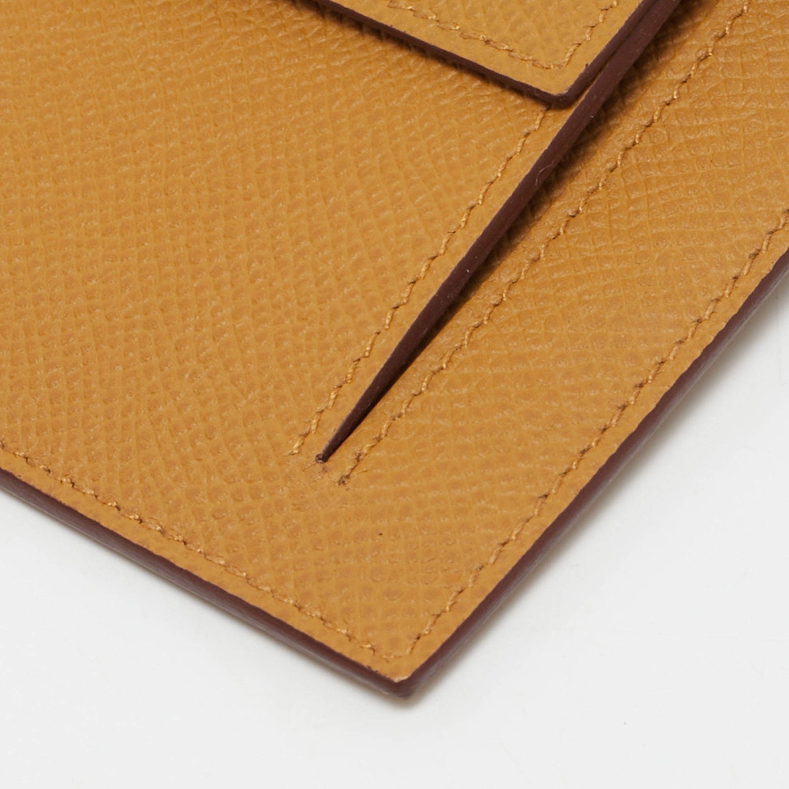 Hermes Kelly Pocket Sesame Epsom Leather Compact Wallet image 9