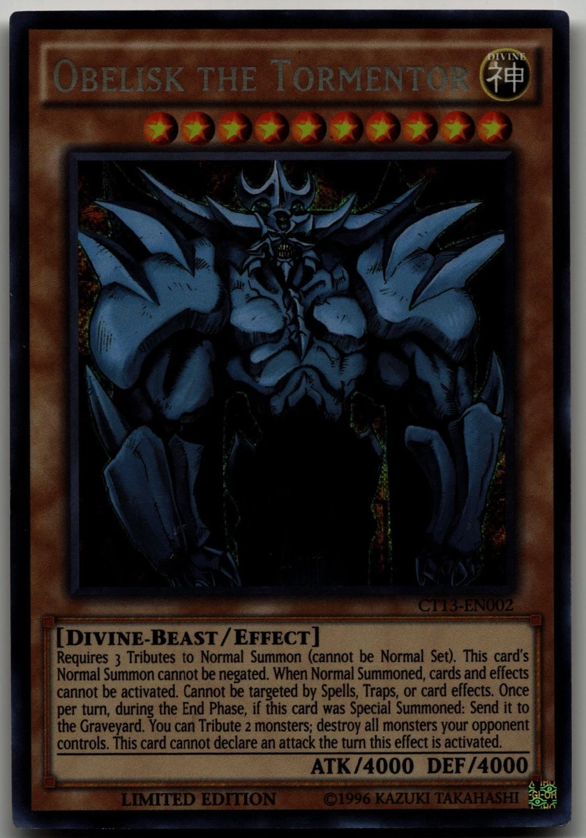 遊戯王OCG デュエルモンスターズ OBELISK THE TORMENTOR Z024 Obelisk The Tormentor LIMITED EDITION Holographic | eBay