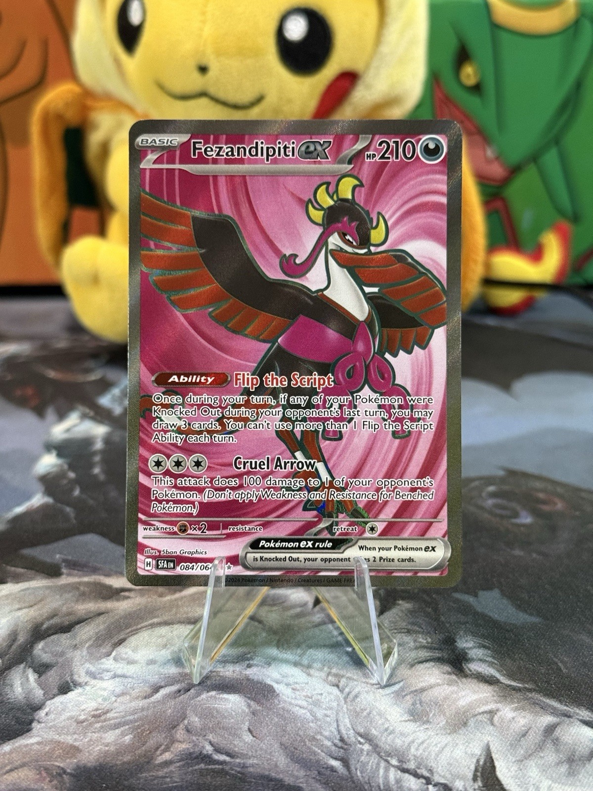 Pokemon TCG SV: Shrouded Fable FEZANDIPITI ex 084/064 Ultra Rare Holo