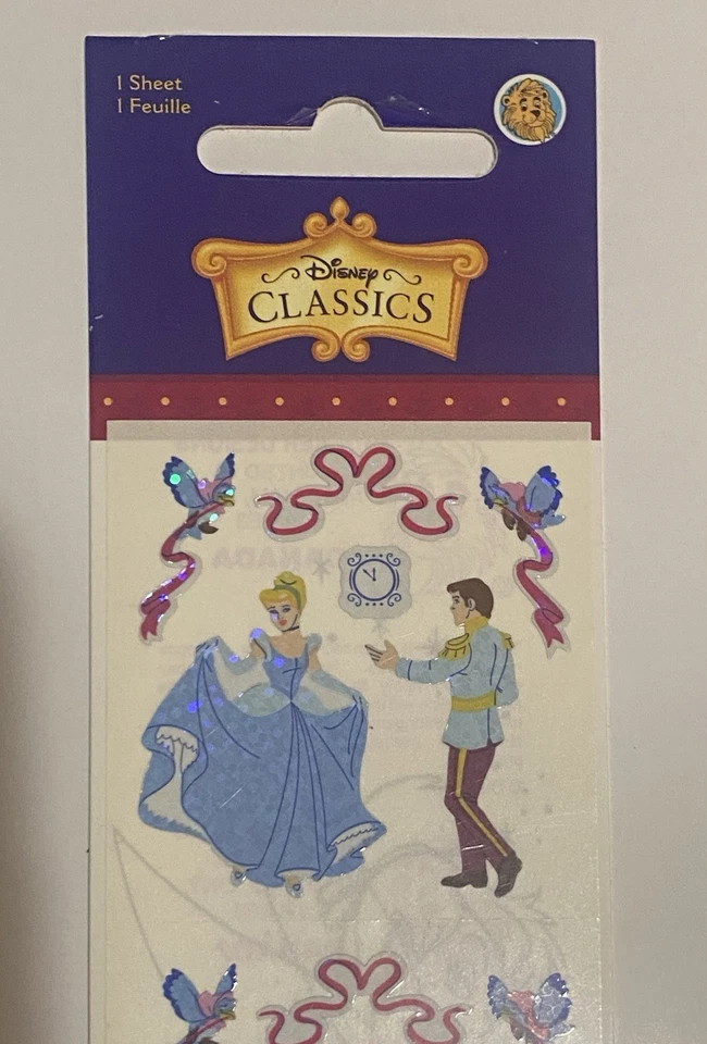 Pegatinas Sandylion vintage nuevas en paquete Disney princesa Cenicienta Ariel Sirenita Foto 3 de 4