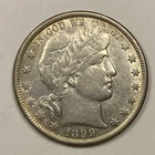 1899 Barber Half .50. Extra Fine W/Luster.