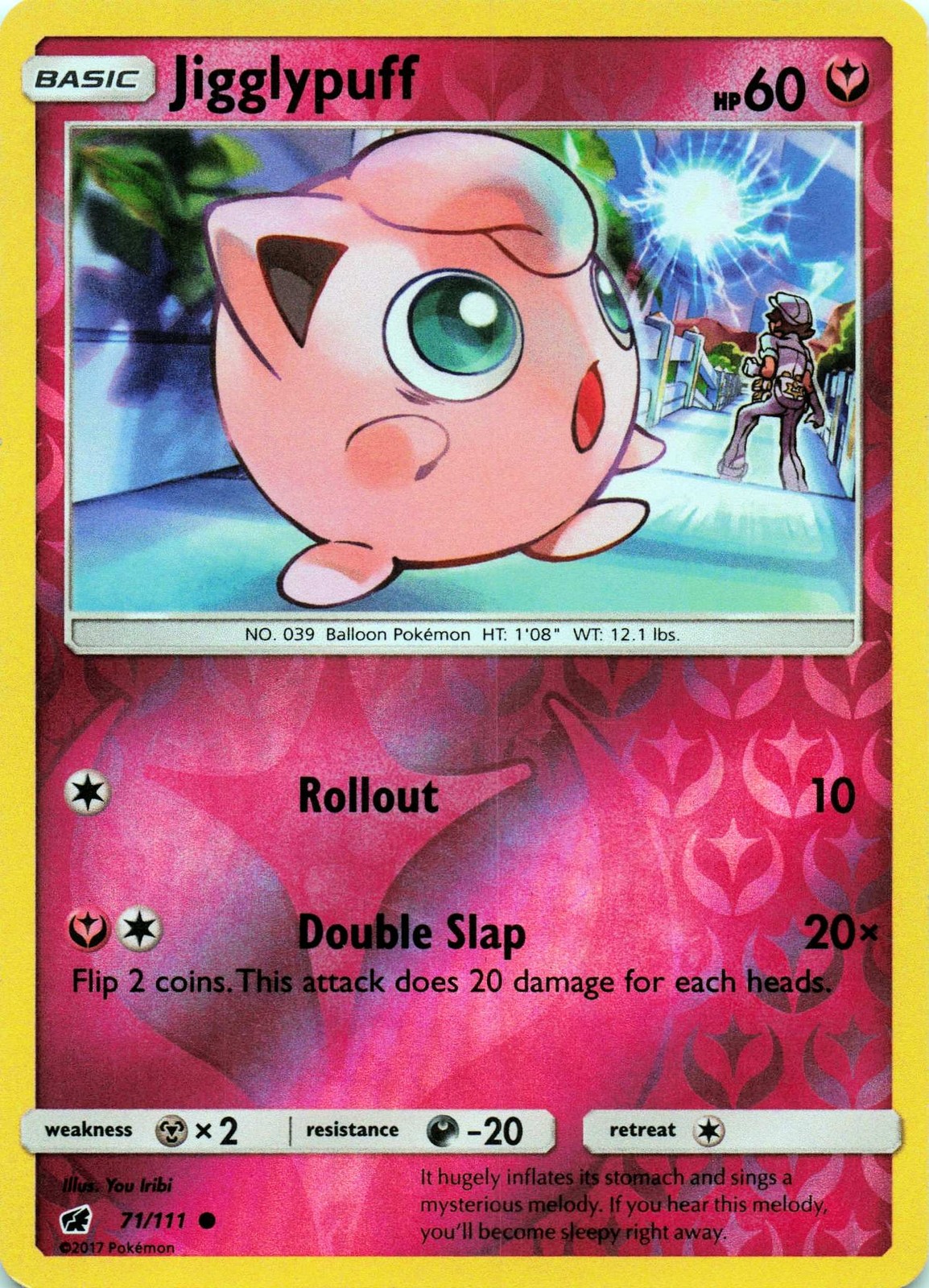 Jigglypuff 71/111 - REVERSE HOLO - SM - Crimson Invasion - LP