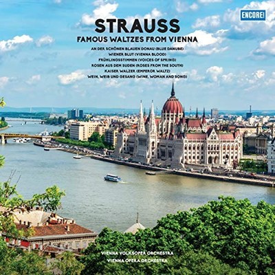 VIENNA VOLKSOPER ORC - Strauss - Famous Waltzes From Vienna - Vinyl Re - F600z