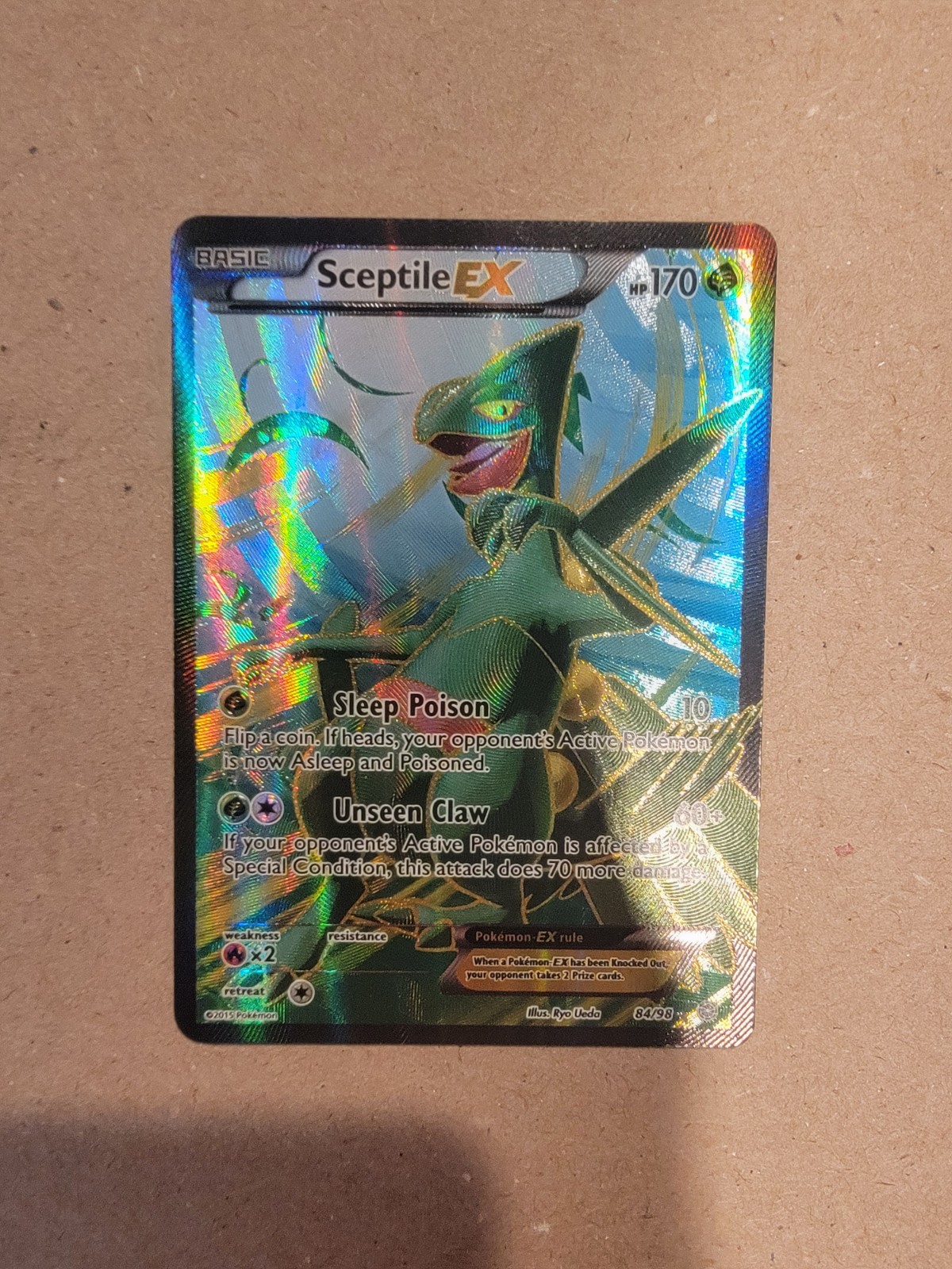 The Pokemon Company Sceptile EX 84/98 XY Ancient Origins Full Art Holo ENG HP170