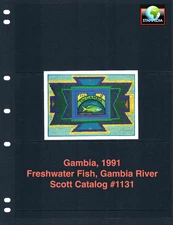 $6.50 Scott Value - 1991 GAMBIA Fish River Freshwater s/s Africa CV MNH NH UMM
