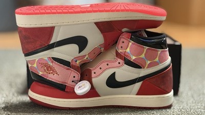 Nike Air Jordan 1 Retro High OG Spider Man Next Chapter Sneakers Mens Size 12