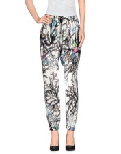 JUST CAVALLI BY ROBERTO CAVALLI PRINT JOGGING STYLE TROUSERS DRAWSTRING 42 6
