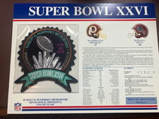 Willabee Ward NFL Super Bowl Patches - Pick your Patch Combined Shipping