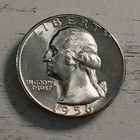 1956-P BU Silver Washington Quarter ~ Free Shipping!