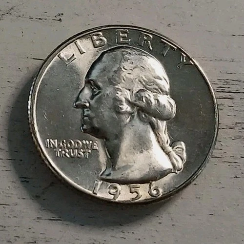 1956-P BU Silver Washington Quarter ~ Free Shipping!