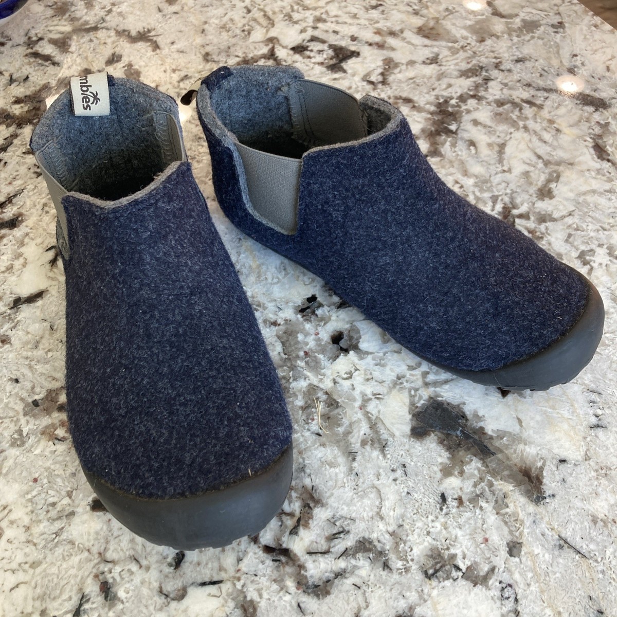Gumbies Brumby Boots Women's SZ Men SZ Navy Grey Felt Unisex 38 EUR  UK/AUS