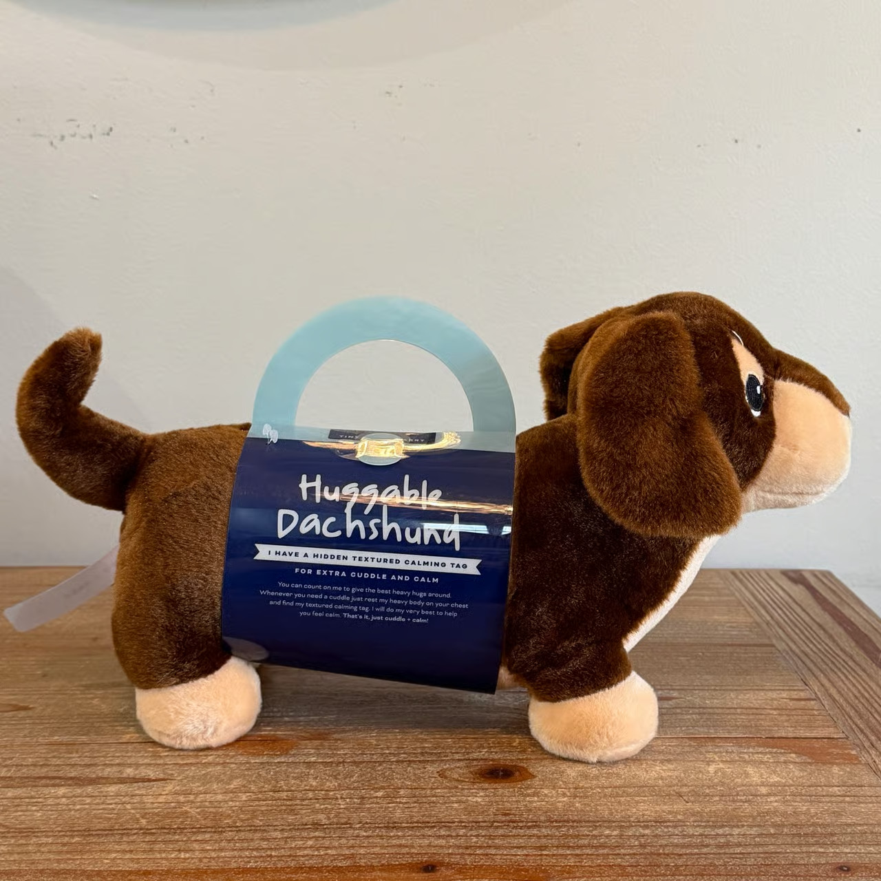 Huggable Dachshund Weighted Doxie Plush with Calming Tag Cuddle & Calm NEW!