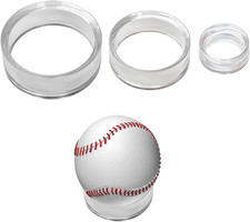 105 PCS 3 Sizes each 35 Sphere Stand,Clear Mini Ball Stand,Round Display St...