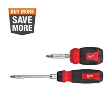 14-In-1 Ratcheting Multi-Bit Screwdriver and 8-In-1 Compact Multi-Bit Screwdrive