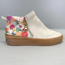 Keds Rifle Paper Co Shoes Womens Size 5.5 Floral Bootie Suede Platform Gum Sole