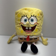 Vintage Y2K TY Beanie Buddies SpongeBob SquarePants 12" Tall Stuffed Plush